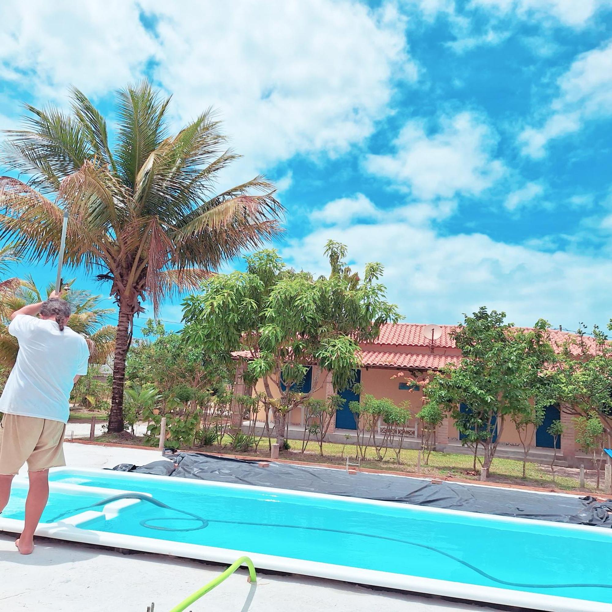 Casa Na Praia Com Piscina Costa Dourada Dış mekan fotoğraf
